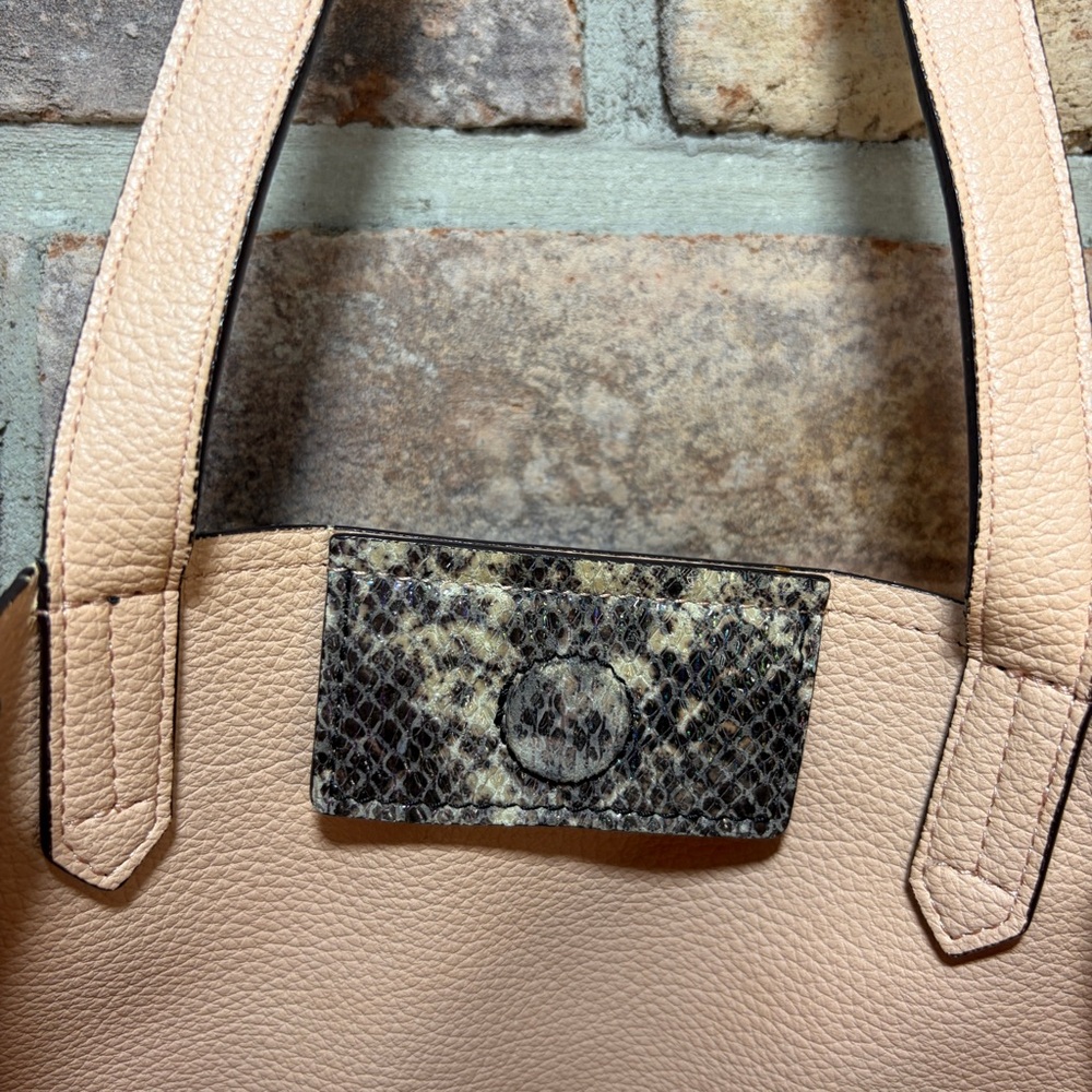 Aimee Kestenberg Leather Python Textured Tote Bag - image 7